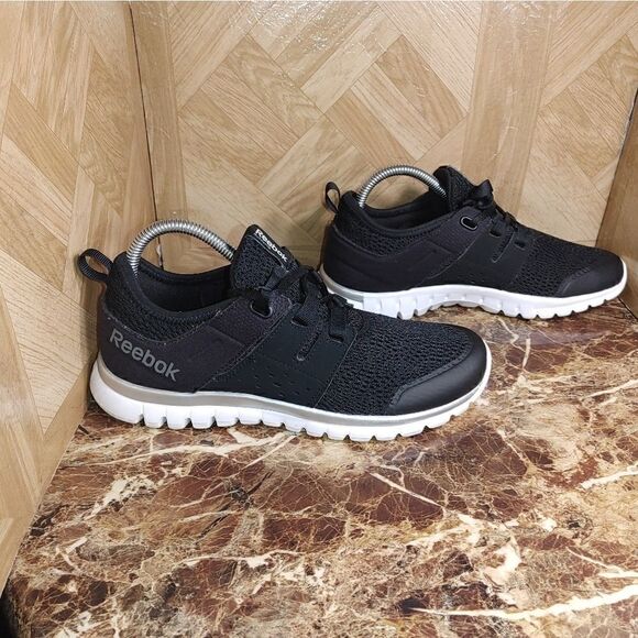 Reebok women's zigtech lace up running shoes sneakers black size 8 - Picture 2 of 10